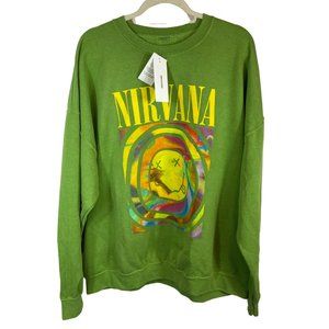 Nirvana Lime Green Sweater